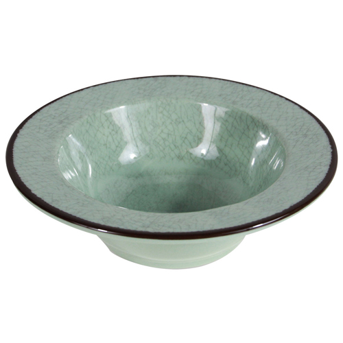 Elite Global Solutions DB8M Mojave Vintage California 18 oz. Hemlock Round Crackle Bowl - Case of 6