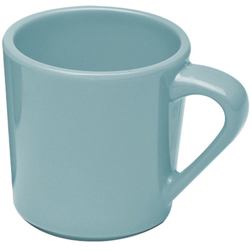 Elite Global Solutions DC Cottage Vintage California Cameo Blue 10 oz. Melamine Mug - Case of 6