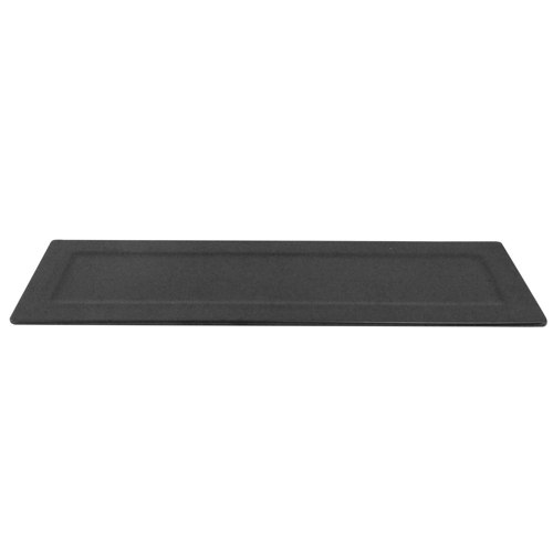 Elite Global Solutions ECO516 Greenovations Black 16" x 5 1/4" Rectangular Platter - Case of 6