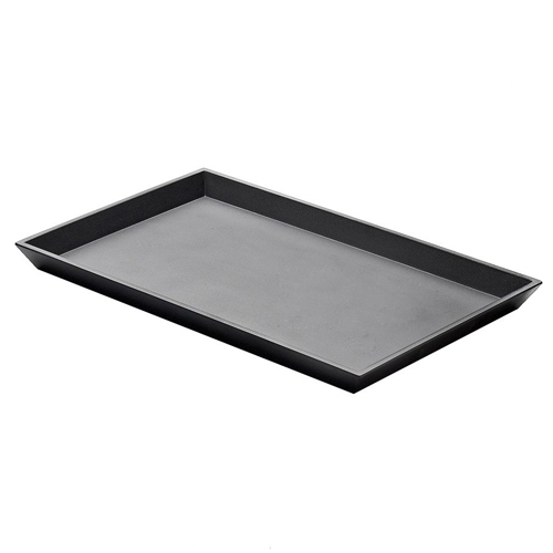 Elite Global Solutions JW5216 Zen 15 3/4" x 10 1/4" Black Rectangular Tray - Case of 6