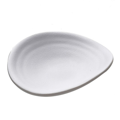 Elite Global Solutions JW6003 Zen 4 1/4" x 3 7/8" White Oval Plate - Case of 6