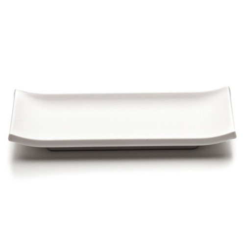 Elite Global Solutions JWTR19 Zen 9" x 3 3/4" White Rectangular Tray - Case of 6