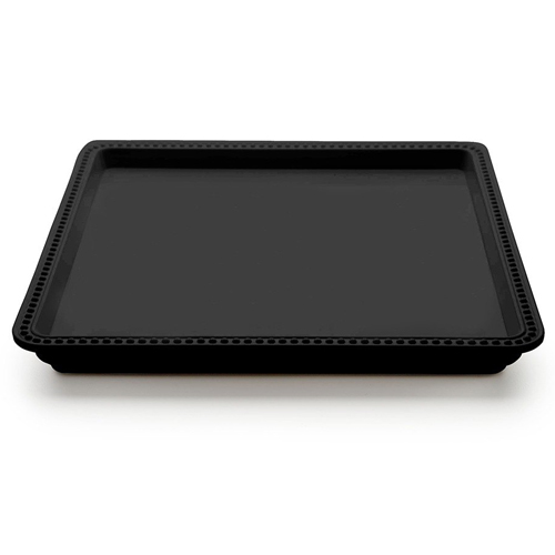 Elite Global Solutions M1010SQ Venetian Black 10" Square Melamine Tray - Case of 6