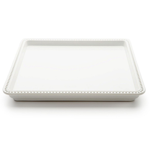 Elite Global Solutions M1010SQ Venetian Display White 10" Square Melamine Tray - Case of 6