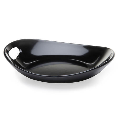 Elite Global Solutions M1211OVH Bilbao Black oz. Oval Platter with Handles - Case of 4