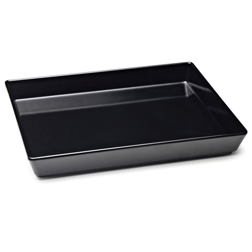 Elite Global Solutions M1215B The Bakers Black 3.5 qt. Rectangular Melamine Bowl - Case of 3