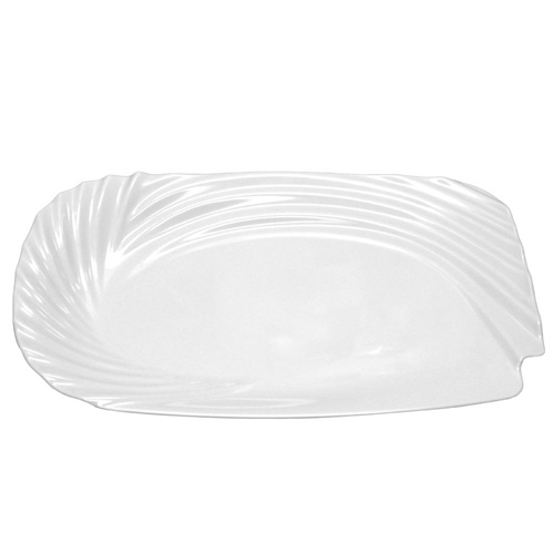 Elite Global Solutions M1219 Pura Vita Rectangular Sculptural Melamine Platter - Case of 3