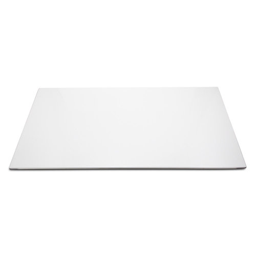 Elite Global Solutions M1324F Display White Melamine Flat Tray with Feet - 24" x 13 1/2" - Case of 2