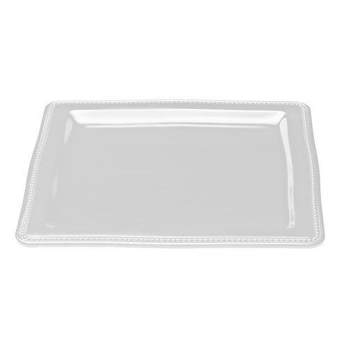 Elite Global Solutions M13SQ Venetian Display White 13" Square Melamine Plate