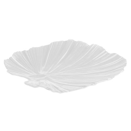 Elite Global Solutions M14PL Naturals Display White 14" Palm Leaf Melamine Platter - Case of 3