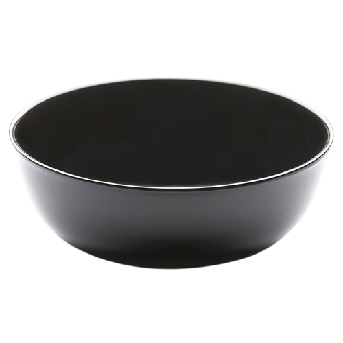 Elite Global Solutions M15R6B Foundations Black 12.5 Qt. Large Round Bowl - Case of 2