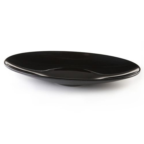 Elite Global Solutions M167P Moderne Black 1.25 qt. Oblong Platter - Case of 6