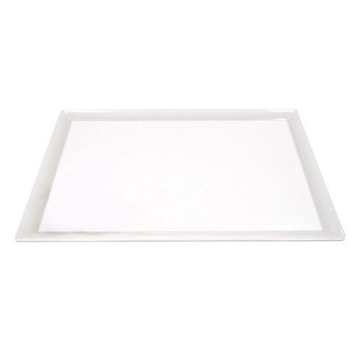 Elite Global Solutions M18513 Display White Melamine Platter - 18" x 13" - Case of 6