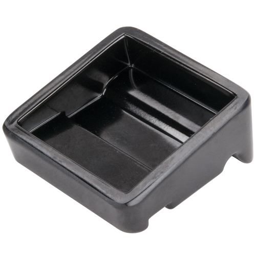 Elite Global Solutions M21 The Edge Black 2" x 2" Wedge for Trays - Case of 24