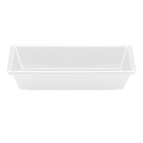 Elite Global Solutions M610RCNW The Bakers Display White qt. Rectangular Melamine Bowl - Case of 6