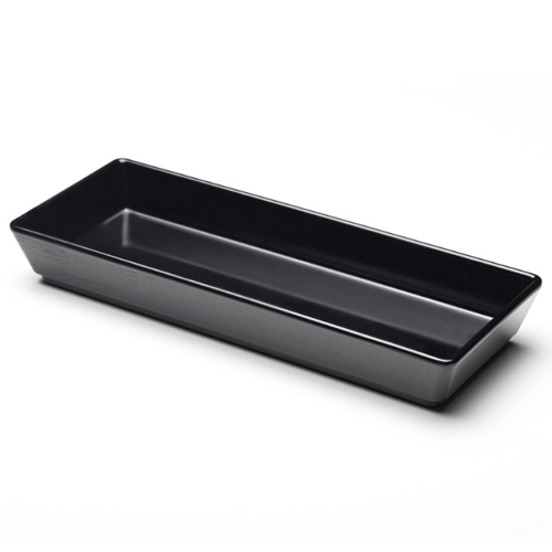 Elite Global Solutions M615B The Bakers Black 26 oz. Rectangular Melamine Bowl