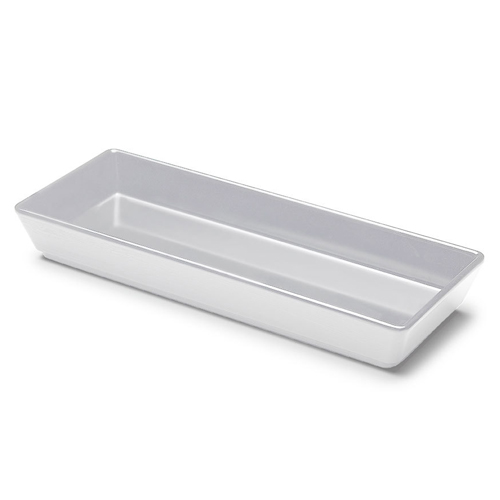 Elite Global Solutions M615NW The Bakers Display White 26 oz. Rectangular Melamine Bowl