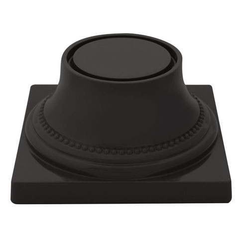 Elite Global Solutions M74P Symmetry Black 3 3/4" Pedestal Base - Case of 4