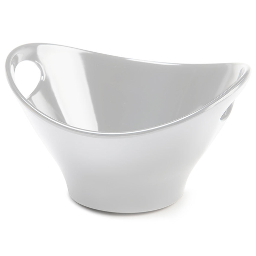 Elite Global Solutions M99OVH Bilbao Display White qt. Small Oval Bowl with Handles - Case of 3