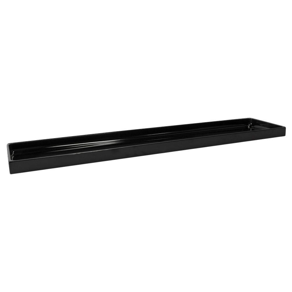 Elite Global Solutions Modern European Black Rectangular Bin, 1-1/4
