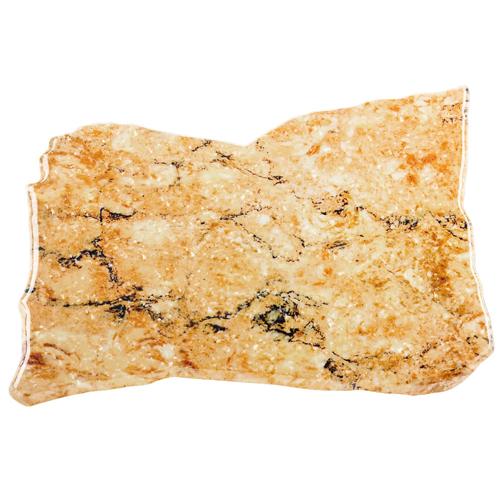 Elite Global Solutions QS1611 Rocky Mountain High Rust Granite Irregular Shape Display Stone Platter - Case of 2