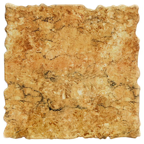 Elite Global Solutions QS2424 Rocky Mountain High Rust Granite 23 3/4" Square Shape Riser Platter - Case of 2