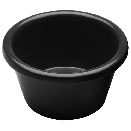 Elite Global Solutions R6SM Ramekins 6 oz. Black Round Ramekin - Case of 6