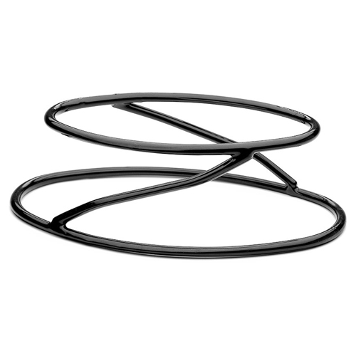 Elite Global Solutions SS5OV Reversible 4 1/4" Oval Rubber Coated Steel Stand - Case of 6