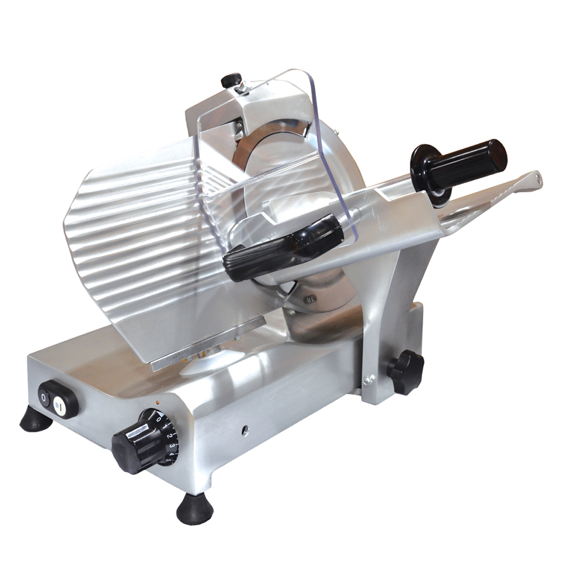 Elite Omcan 13616 9" Belt Drive Slicer 120V, 0.25 HP, ETL Certified