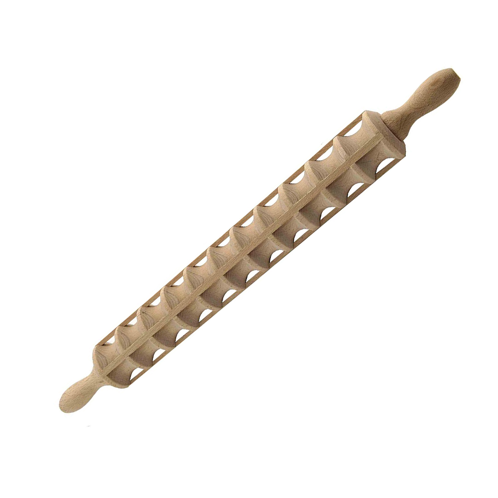 Eppicotispai Ravioli Wooden Rolling Pin, 19.5" 