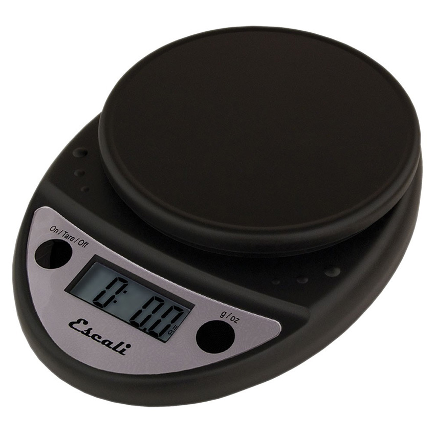 Escali Black Primo Digital Scale 11 lb/ 5 kg