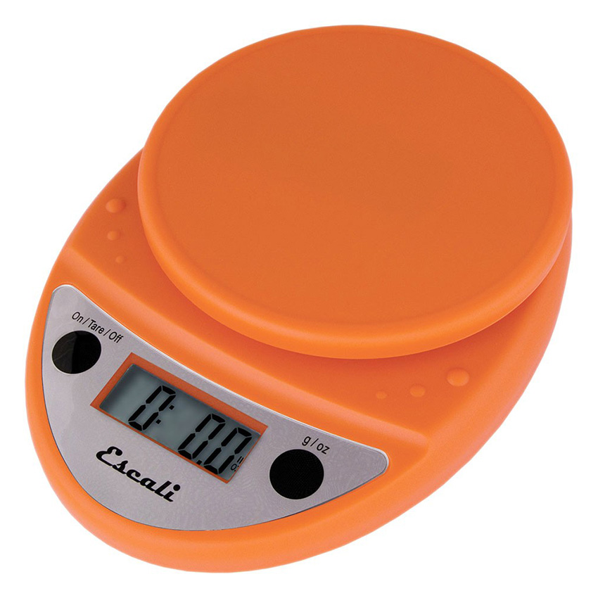 Escali orange primo digital scale 11 lb 5 kg kitchen scales bakedeco com