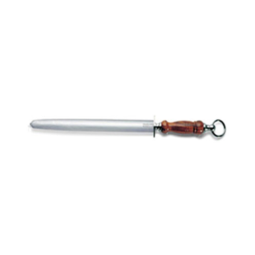 F. Dick Sharpening Steel, Reg Cut, Oval, Wood Handle