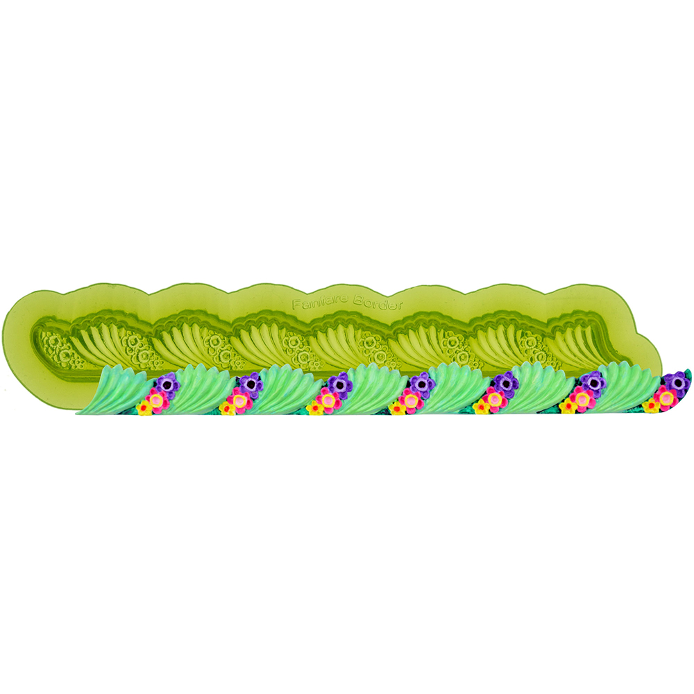 Fanfare Border Silicone Fondant Mold By Marvelous Mold