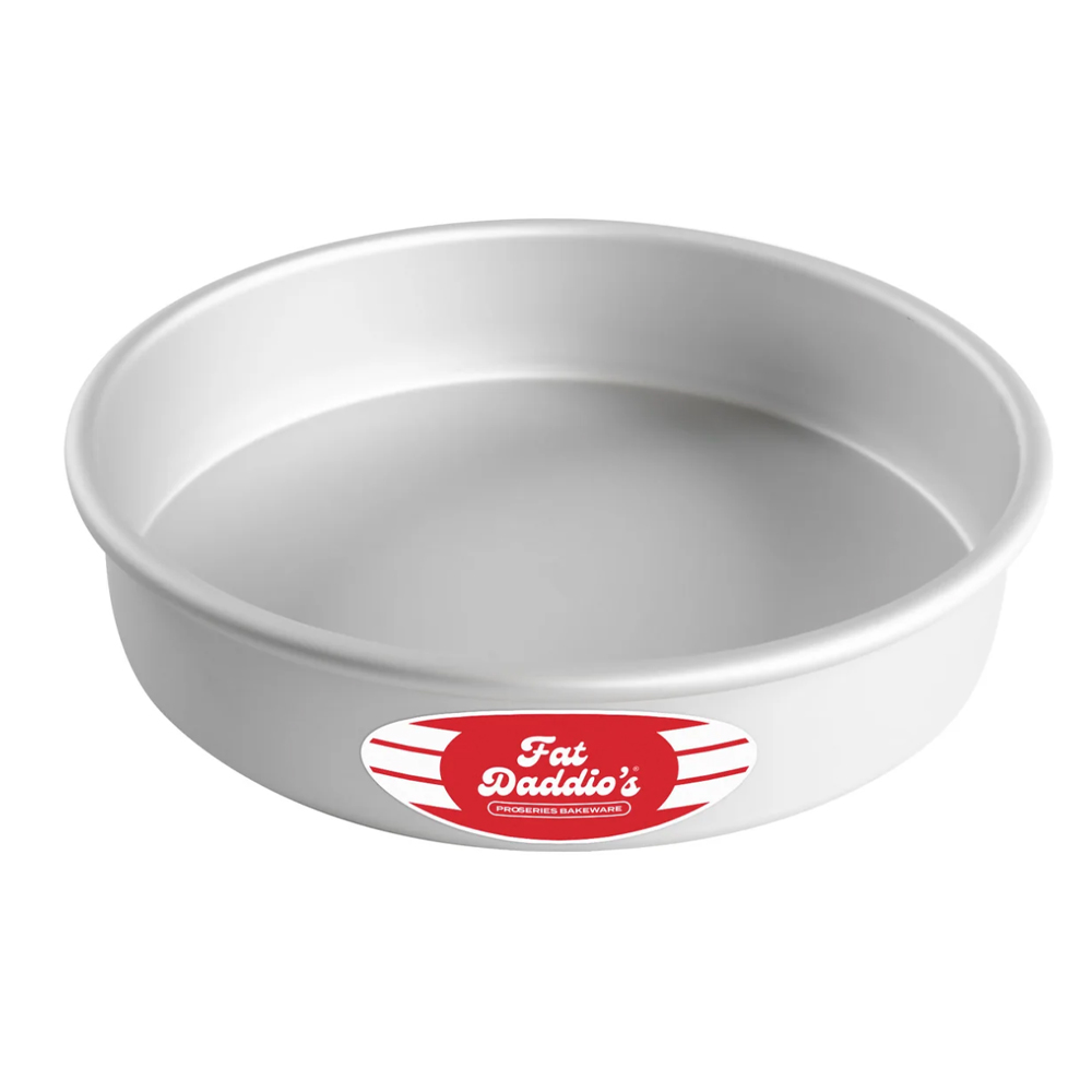 Deep Round Straight Sided Aluminum Cake Pan - Set of 6