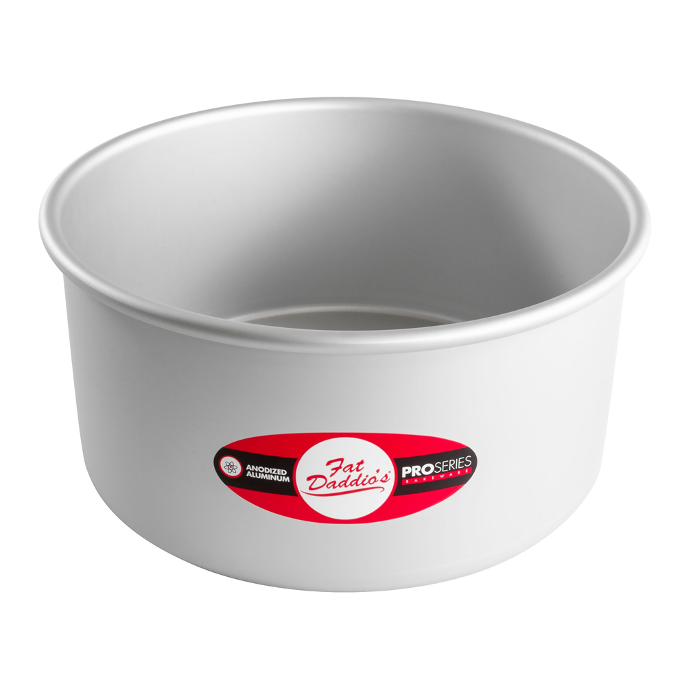 Fat Daddio's Aluminum Round Cake Pan, 4" Deep