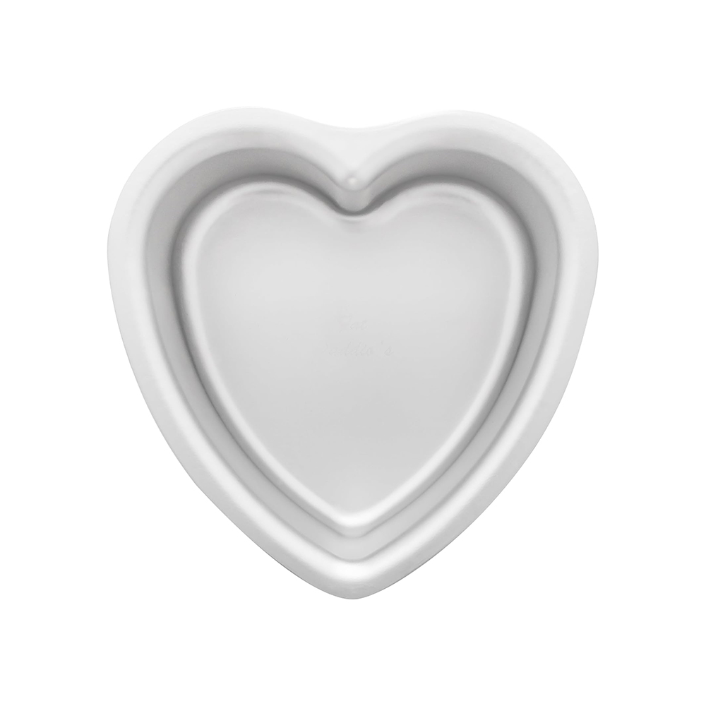 Fat Daddios PHT-63 Anodized Aluminum Heart Cake Pan 6" x 3" Deep