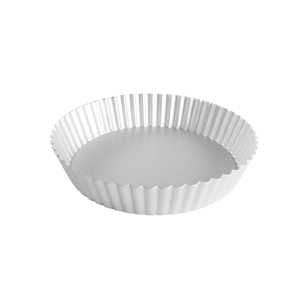 Fat Daddios Fluted Tart Pan with Removable Bottom, 10" Diameter x 2" Deep