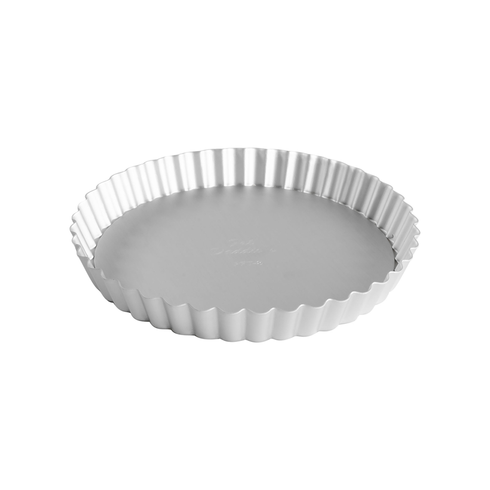 Fat Daddios Fluted Tart Pan with Removable Bottom, 8" Diameter x 1" Deep  