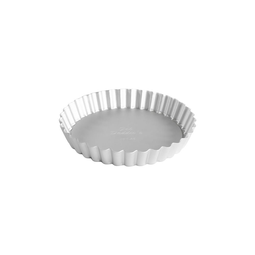 Fat Daddios Fluted Tart Pan with Removable Bottom, 6.5" Diameter x 1" Deep  