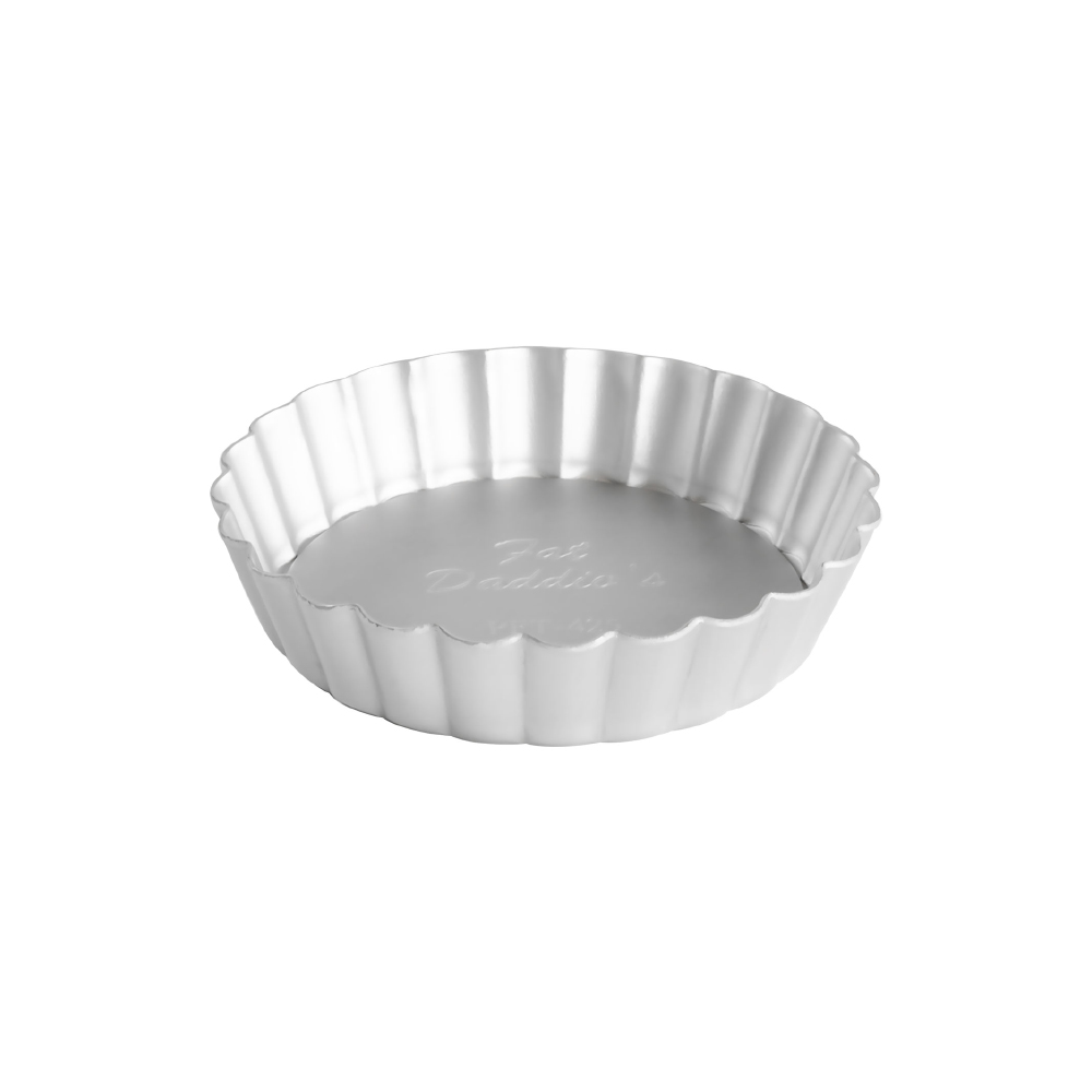 Fat Daddio's Fluted Tart Pan with Removable Bottom, 4-1/4" x 1"