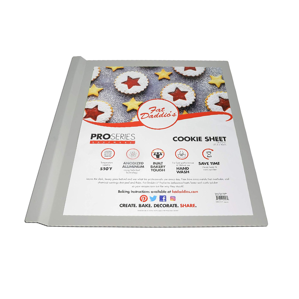 Fat Daddio's Heavy Duty Anodized Aluminum Cookie Sheet, 14"x17" 