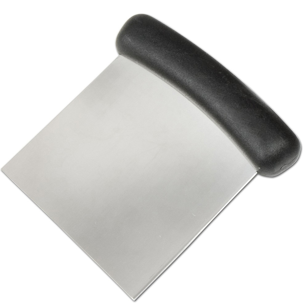 Fat Daddio's Stainless Steel Bench Scraper with Plastic Curved Handle