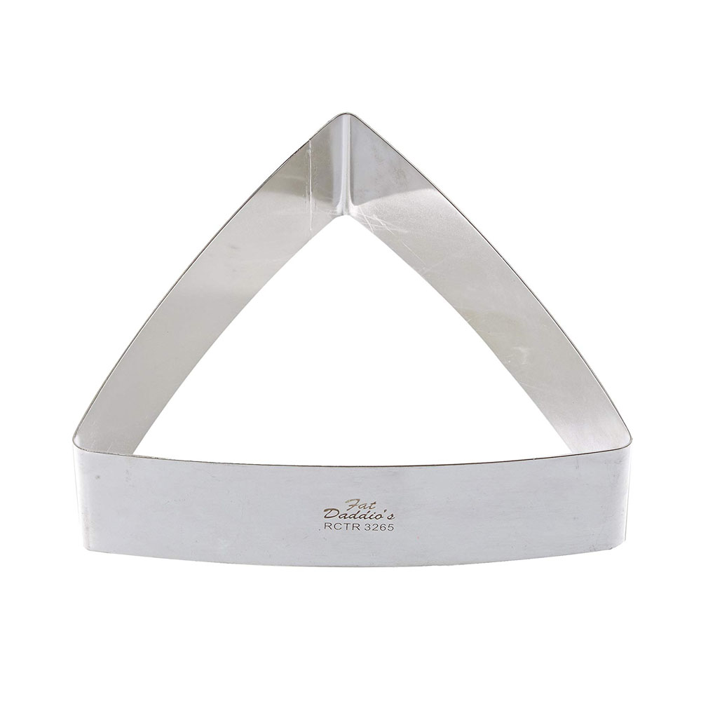 Fat Daddio's Stainless Steel Convex Triangle Cake Ring, 6 7/8