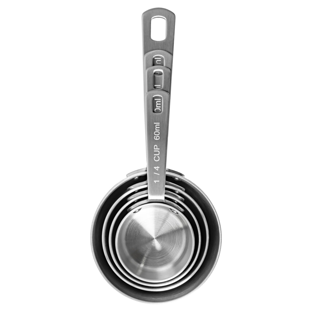 Fat Daddio's Stainless Steel Measuring Cups, Set of 4