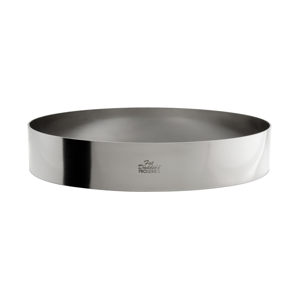 Fat Daddio's Stainless Steel Round Cake Ring, 8" Diameter x 2" High