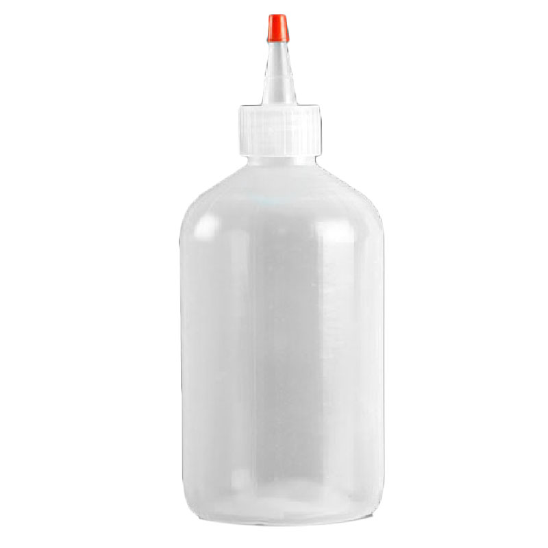 Fine-Tip Squeeze Bottles with Cap, 16 Ounce Capacity - Pack of 12