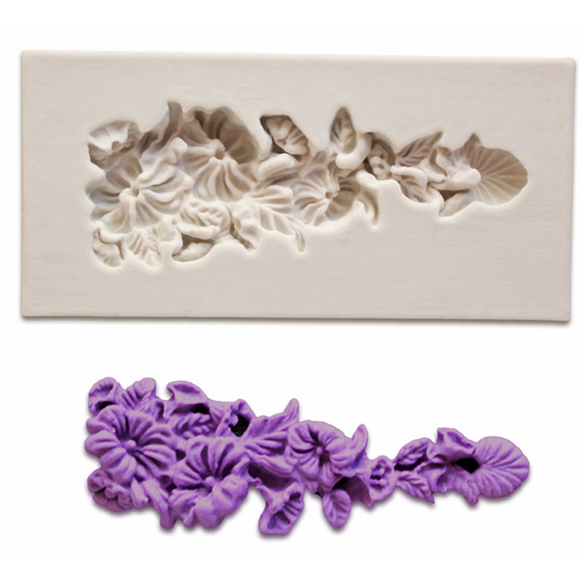 O'Creme Silicone Fondant Mold, Flower Pendant