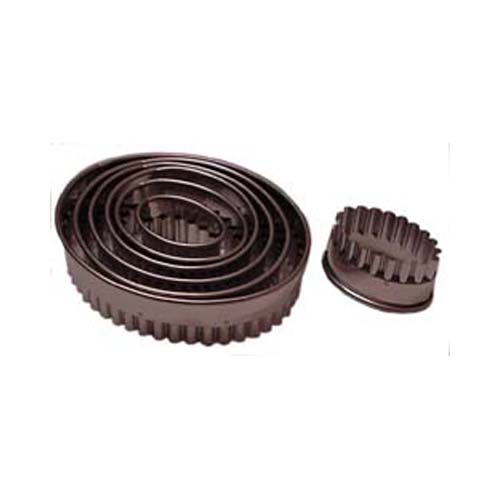 Fluted Oval Pastry Cookie Cutter Geometric Cookie Cutters