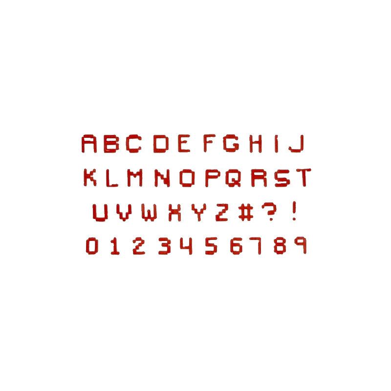 FMM Sugarcraft Pixel Alphabet and Number Set, Uppercase